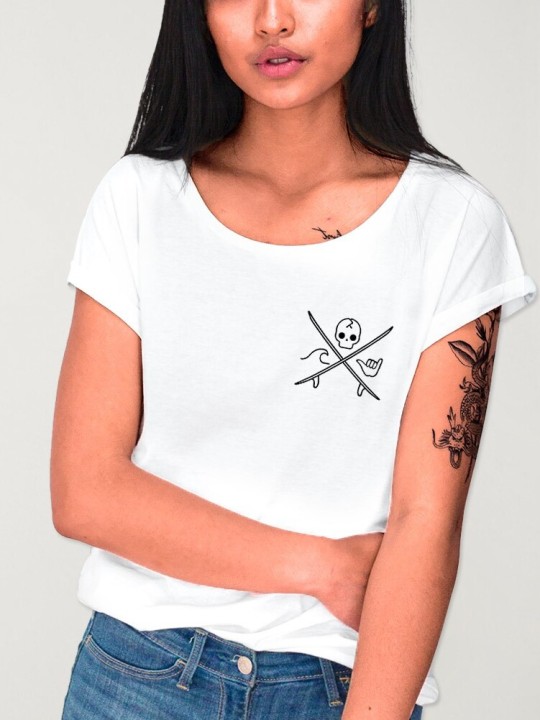 Women T-shirt White Slab