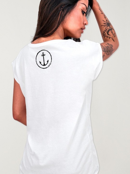 T-shirt Femme Blanc Slab