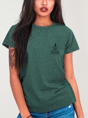 T-shirt Unisex  Grün Lines