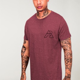 T-shirt Homme Bordeaux Frontier