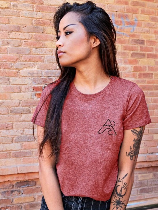 Unisex T-Shirt Burgundy Frontier