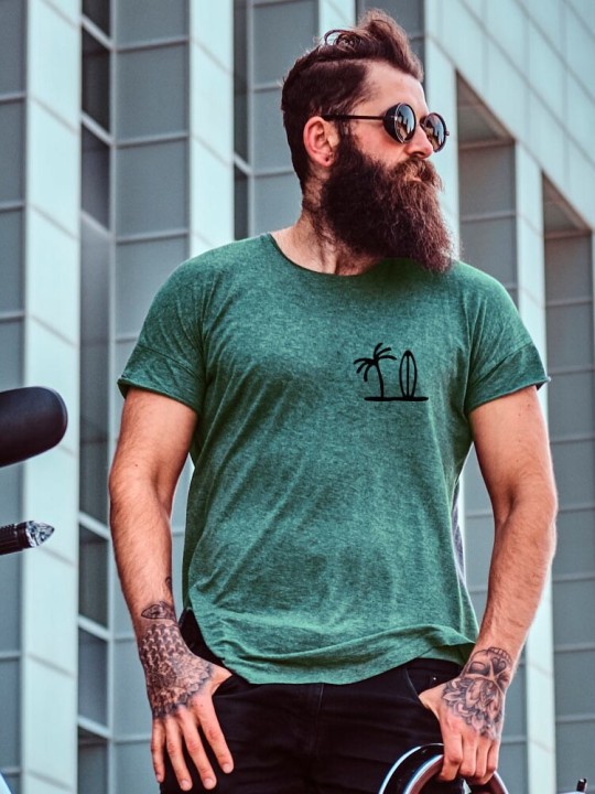 Camiseta de Hombre Verde Ohana