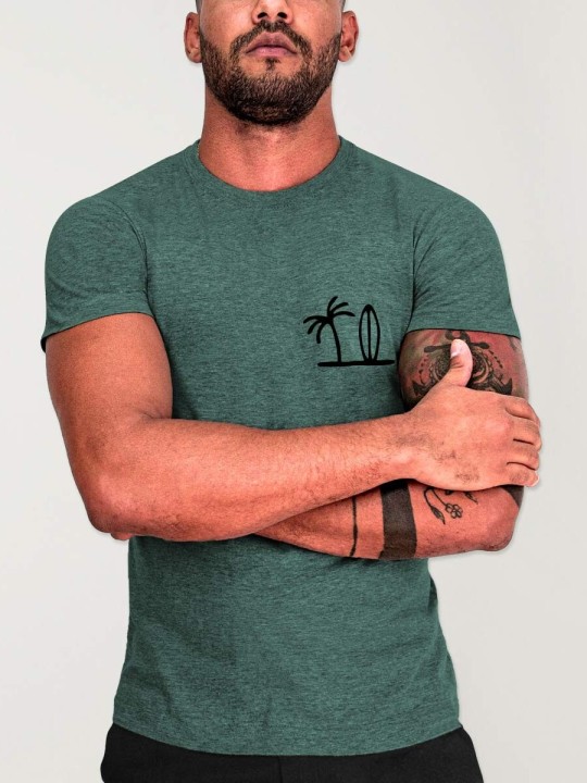 Men T-Shirt Green Ohana