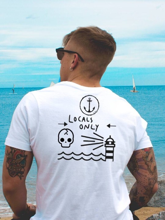 Camiseta de Hombre Blanca Only Locals