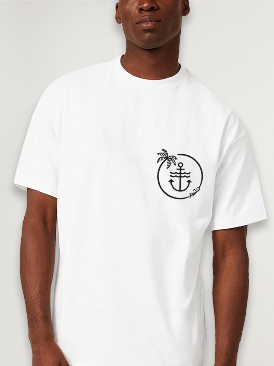 Men T-Shirt White Only Locals