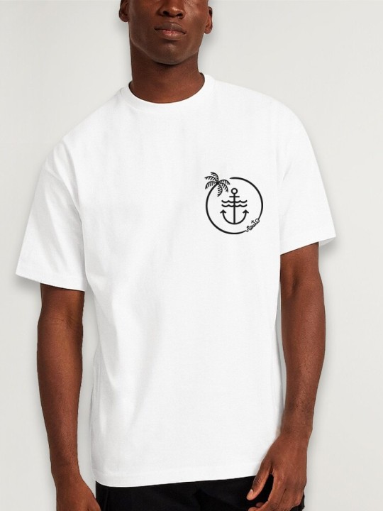 Men T-Shirt White Only Locals