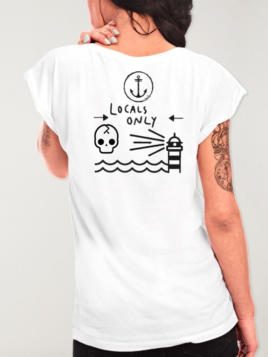 Camiseta de Mujer Blanca Only Locals