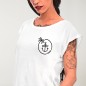 Women T-shirt White Only Locals