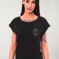 T-shirt Damen Schwarz Bali