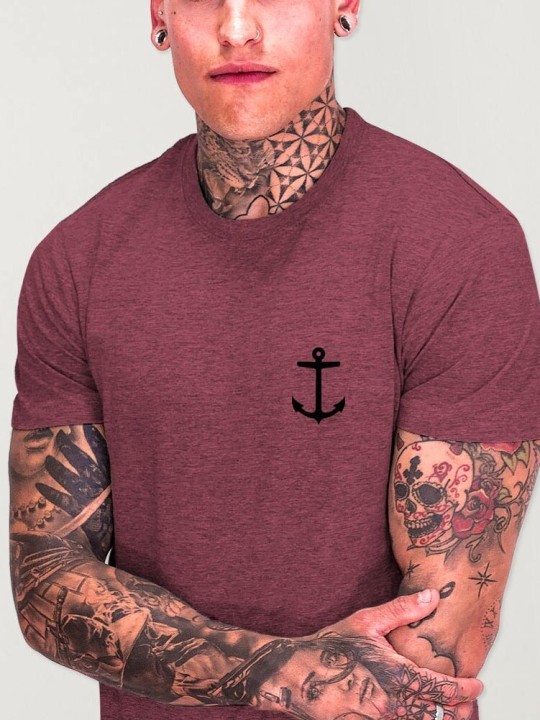 Men T-Shirt Burgundy Kalima