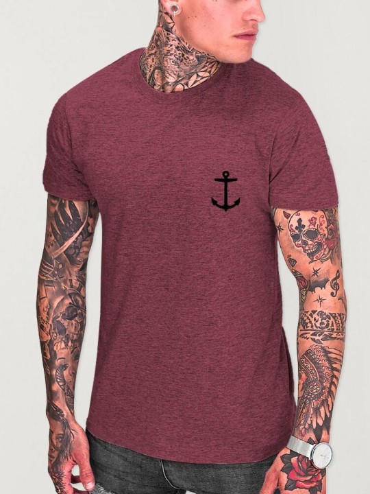 Men T-Shirt Burgundy Kalima