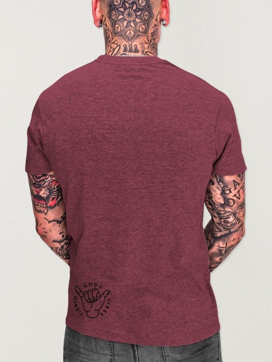 Camiseta de Hombre Burdeos Kalima