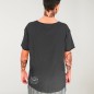 Men T-Shirt Open neck Charcoal Current