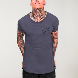 Men T-Shirt Open neck Ocean Drifter