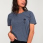 Camiseta Unisex Azul Minimal Palm