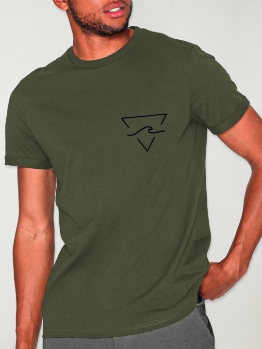 Men T-Shirt Khaki Sea You