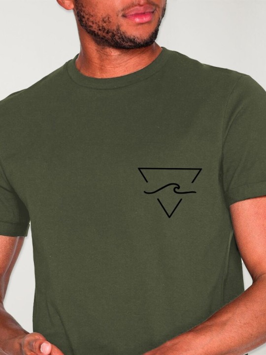 Men T-Shirt Khaki Sea You