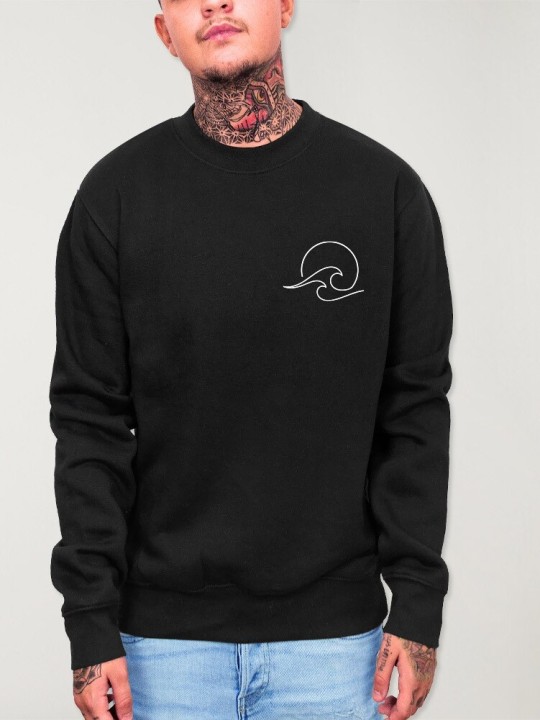 Men Sweatshirt Black Deepwater