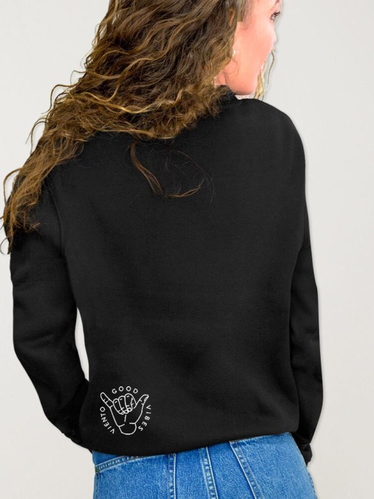 Sweatshirt de Mujer Negra Deepwater