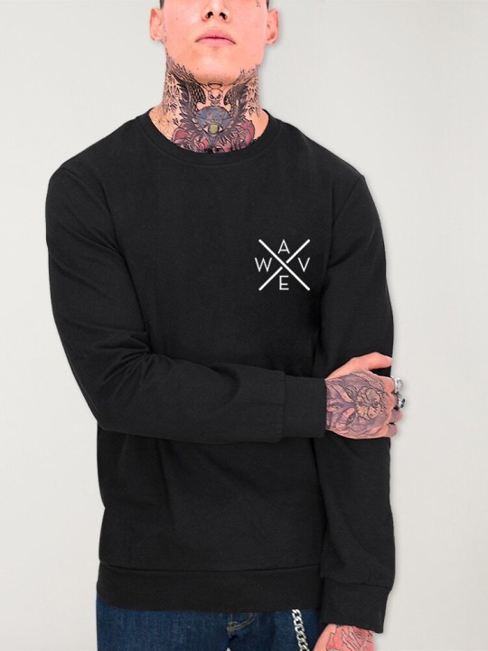 Sweatshirt de Hombre Negra Drifter