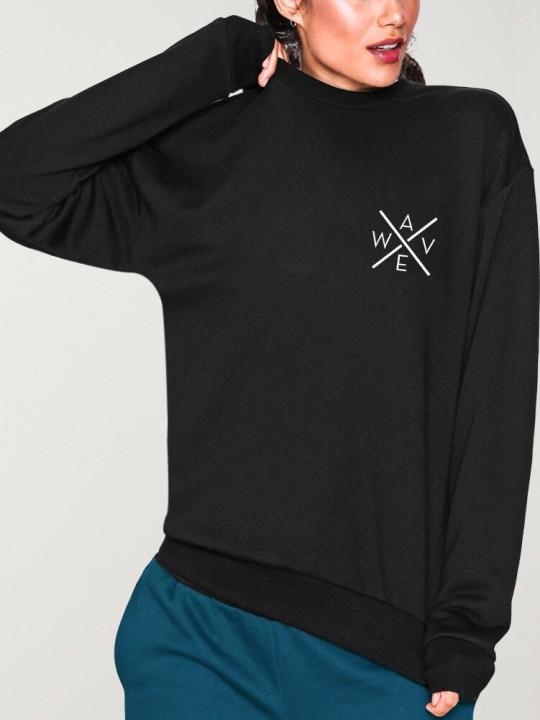 Sweatshirt de Mujer Negra Drifter