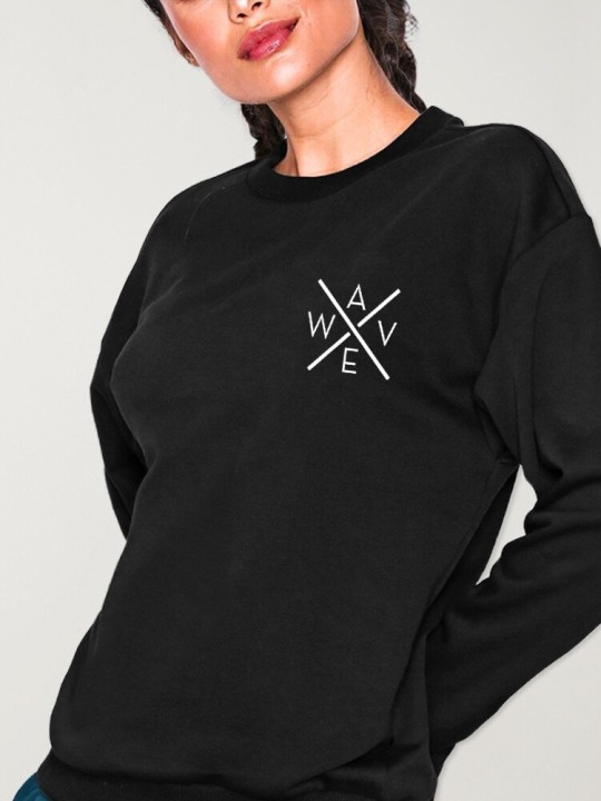 Sweatshirt de Mujer Negra Drifter