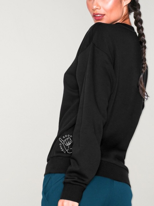 Sweatshirt de Mujer Negra Drifter