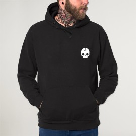 Sudadera de Hombre Negra Skull Crash