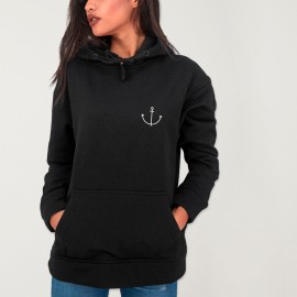 Sudadera de Mujer Negra Beach House