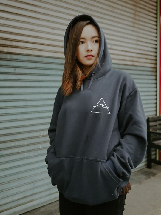 Women Hoodie Dark Lead Current