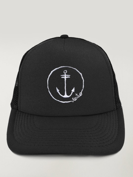 Cappellino trucker Nero Anchor Logo