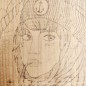 Wooden Table Transfer Woman Captain