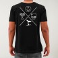 Camiseta de Hombre Negra Snake Skull