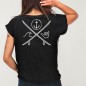 Camiseta de Mujer Negra Anchor Slab Logo