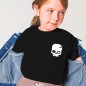 Camiseta de Niña Negra Calavera