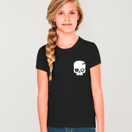 T-shirt Mädchen Schwarz Calavera