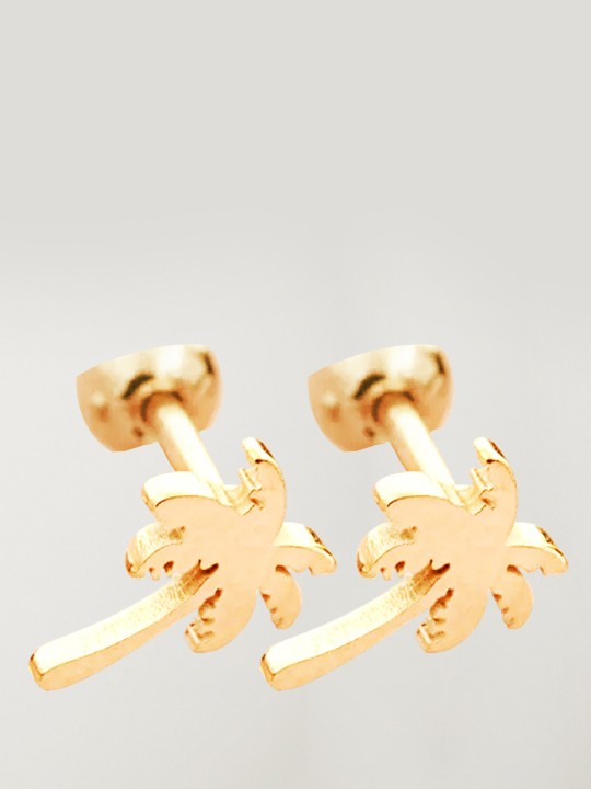 Pendientes Dorados Golden Palm