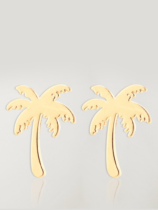 Boucles d'oreilles Dorée Golden Palm