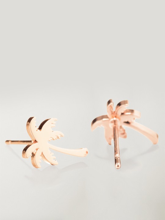 Boucles d'oreilles Dorée Golden Palm