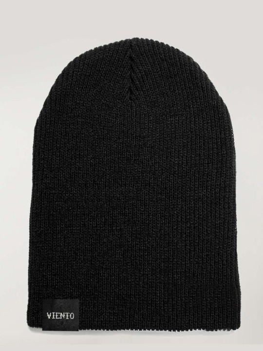 Gorro de Punto Largo Negro Swell