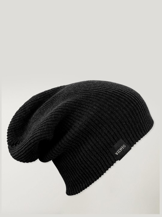 Gorro de Punto Largo Negro Swell