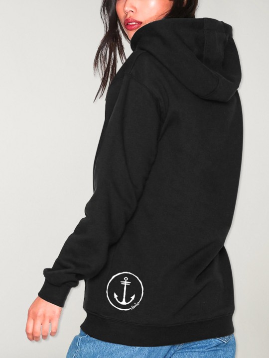 Hoodie Donna Nera Star Lighthouse