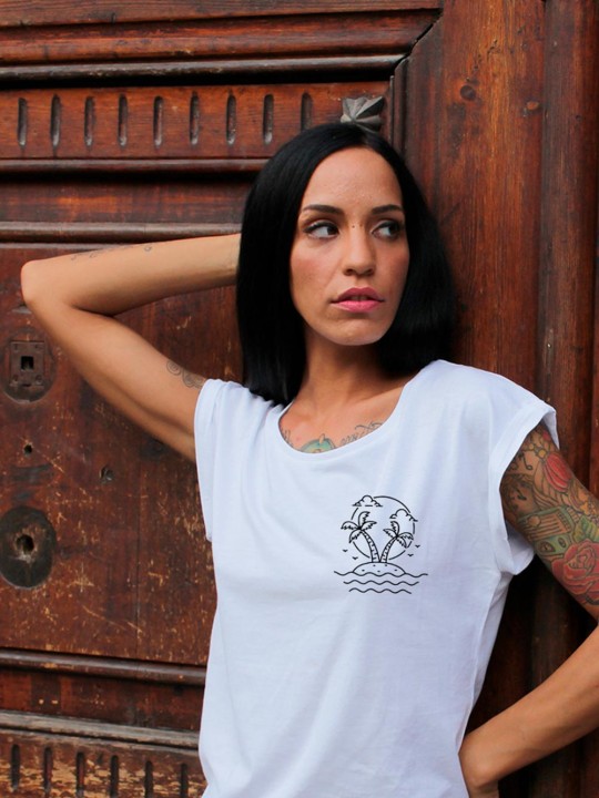 Women T-shirt White Oasis