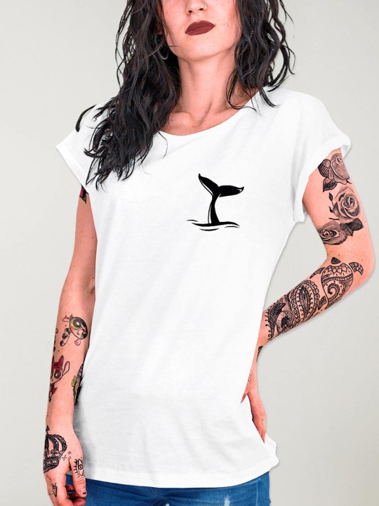 Camiseta de Mujer Blanca Whale