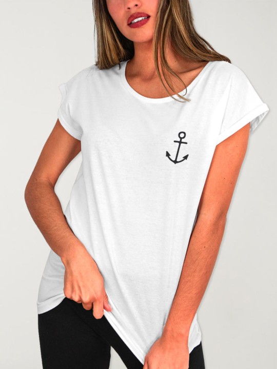 T-shirt Femme Blanc Elegant