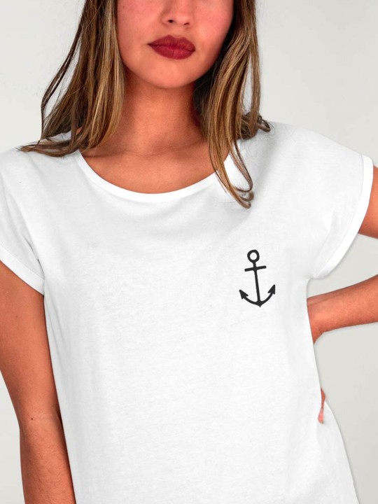 T-shirt Femme Blanc Elegant