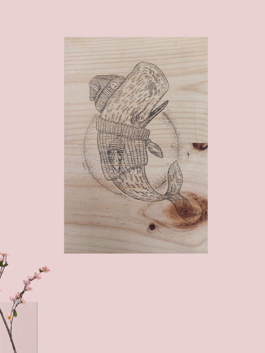 Planche de bois Transfer Whale Sailor