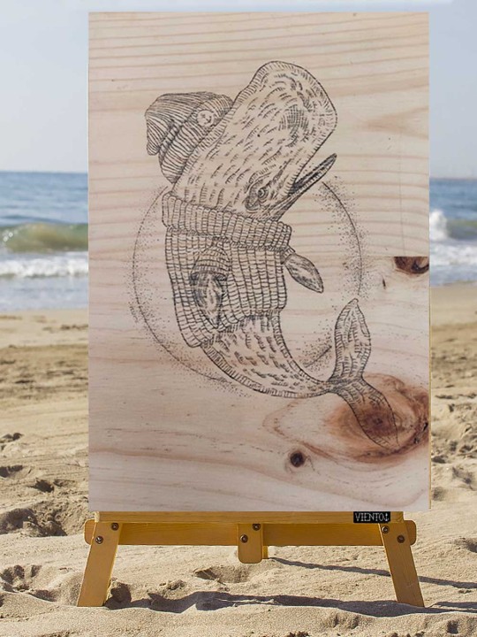 Planche de bois Transfer Whale Sailor