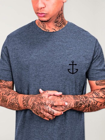 Camiseta de Hombre Azul Sumbawa