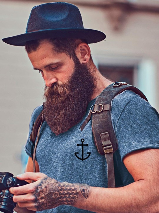 Men T-Shirt Blue Sumbawa